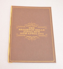 Railway Menu Brighton Belle Final Run 1972
