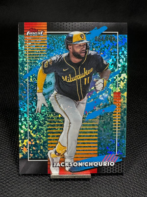 2026 Topps Finest  JACKSON CHOURIO  Uncommon Aqua Mini Diamond /199  #175