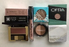 Lot Of 8 Makeup & Lip Balm Items Sealed/Unused - Ester Lauder, Avon, NYX, Ofra +