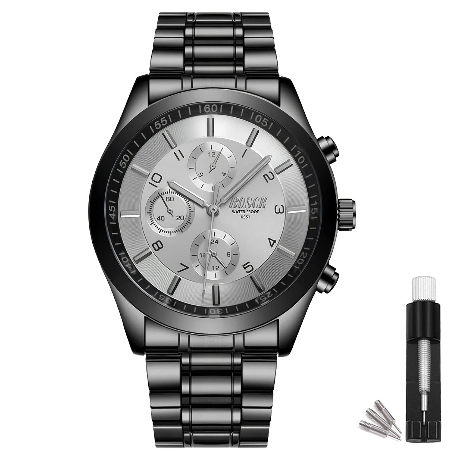 Bosck Men s Casual Watch Stylish Sporty Design 30M Waterproof Analog Quartz No