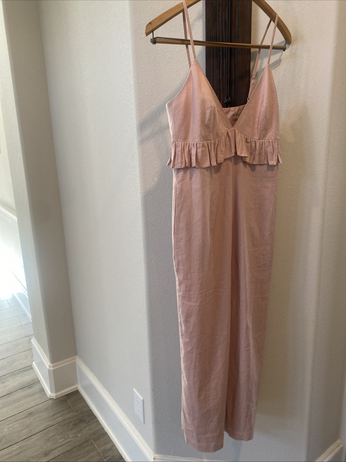 ASOS Womens Pink Linen Jumpsuit Size 6