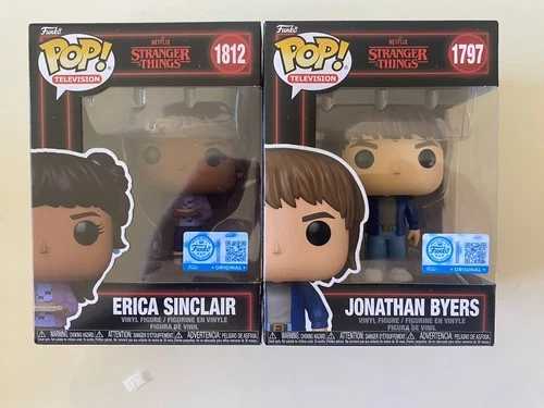 Funko Pop! Vinyl: Stranger Things Jonathan Byers #1797 & Erica Sinclair #1812