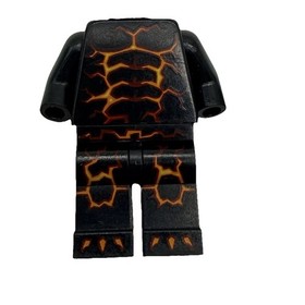 Lego Nexo Knights Minifigure Aaron Fox Legs, Moltor Body, Flame Thrower Legs