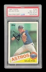 1985 topps #760 nolan ryan hof; centered DNA signed auto PSA 6  (iAPPEAL+)