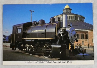 Little Lizzie 0-4-0T Switcher B&O Railroad Museum Baltimore Postcard
