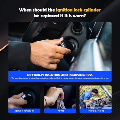 924-796 Ignition Switch Lock Cylinder with 3 Keys Compatible with 2007-2014  - Picture 5 of 6