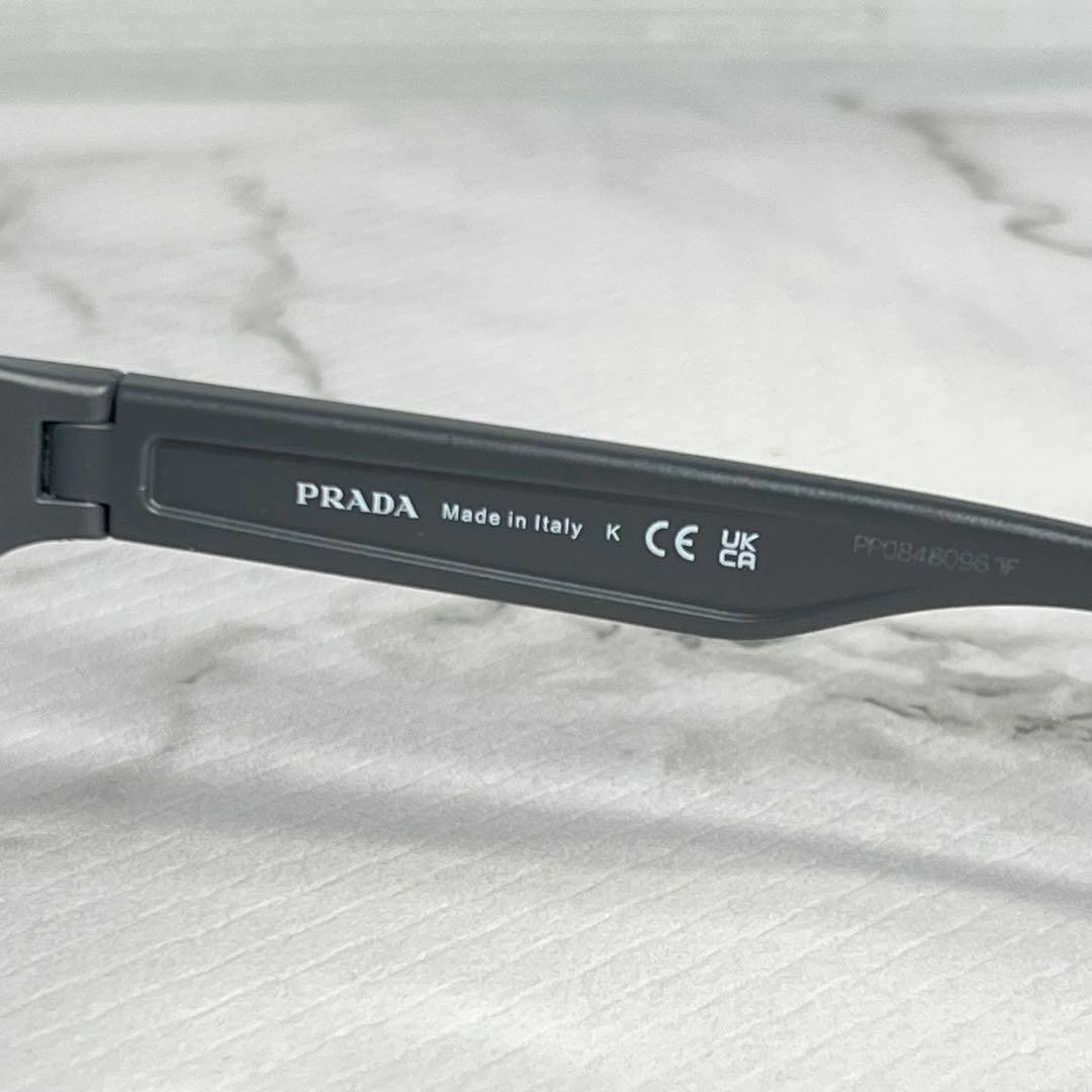 PRADA SPS01U UFK-5L0 Matte Gray Sunglasses New thumbnail 11