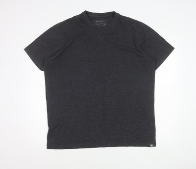 Herren T-Shirt UK Größe XL Eddie Bauer schwarz Baumwollmischung