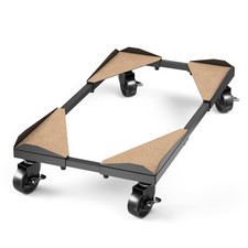 PC Tower Stand   Metal Frame   Adjustable Width and Length   4 Locking Wheels...