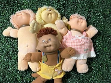 1978-82 Cabbage Patch Kid Doll All Original Koosas Cat Lot Of 4