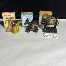 3 Vintage Die-Cast Miniature Pencil Sharpener...