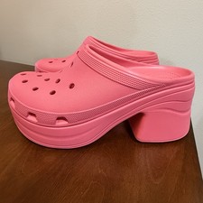 Crocs Siren Platform Clogs Pink Size M 11 New