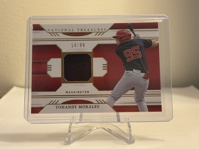 YOHANDY MORALES 2024 Panini National Treasures Game Gear Swatches #GGS-YM 14/99