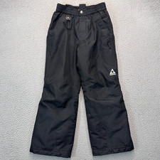 Gerry Snow Pants Boy Medium 10/12 Black Fleece Lined Insulated Ski Snowboard