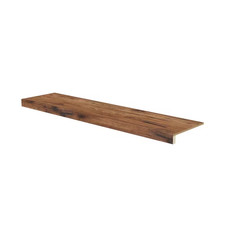 Retread Distressed Brown Hickory 0.375 In. X 48 In. X 11.5 In. Laminate Stair Tr Retread Distressed Brown Hickory 0.375 In. X 48 In. X 11.5 In. Laminate Stair Tr