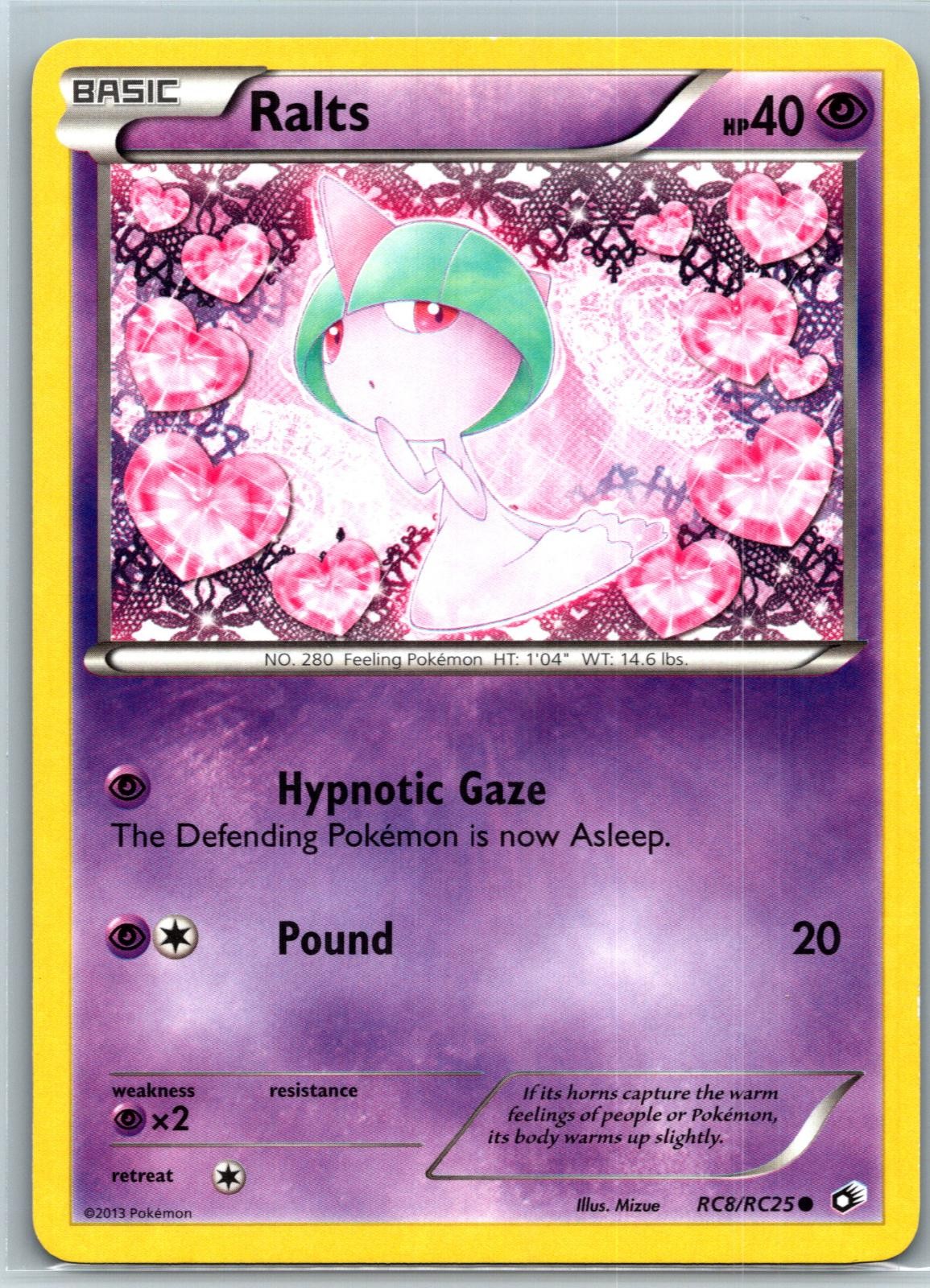 Ralts RC8/RC25 Holo Common Legendary Treasures: Radiant Collection Pokemon LP/NM