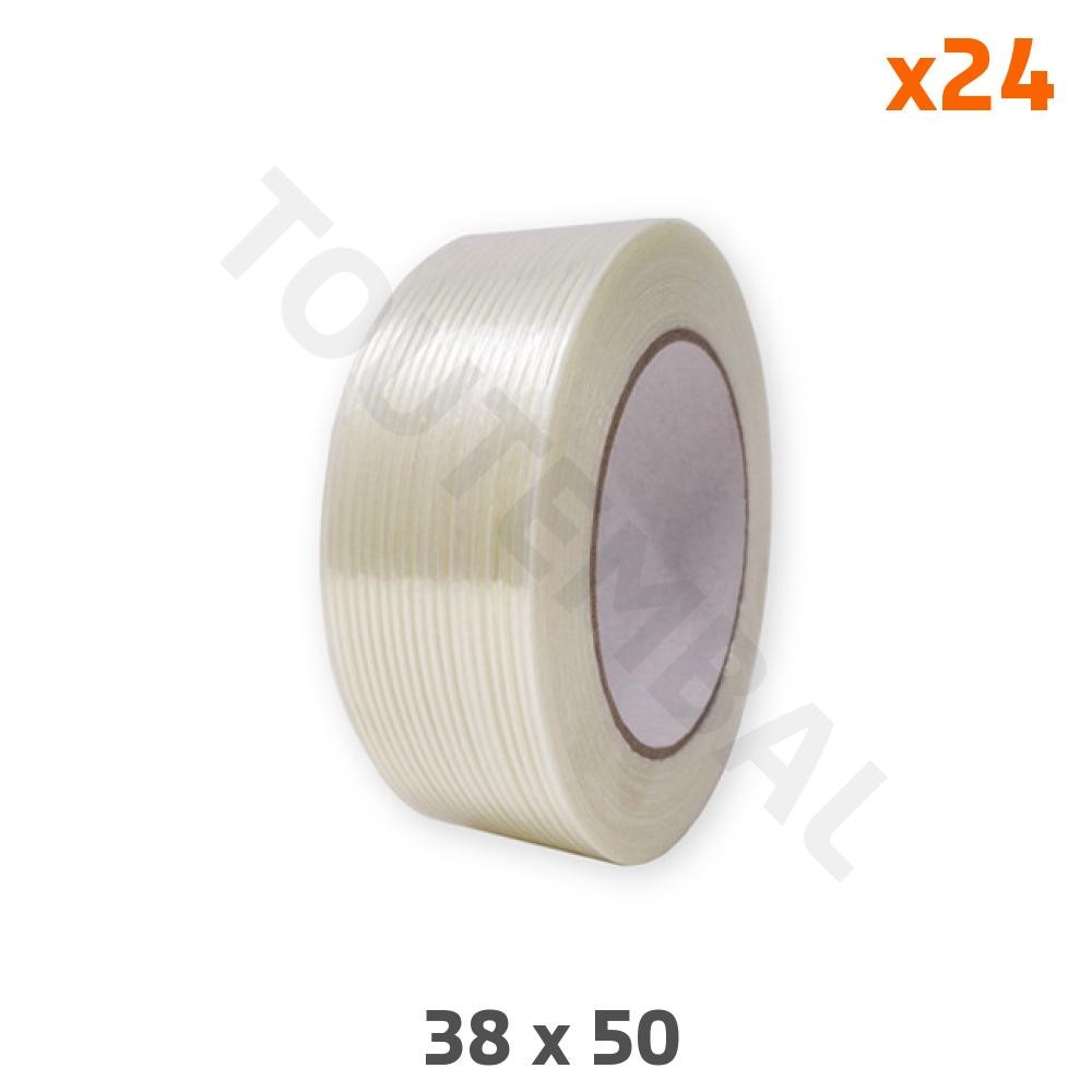Scotch armé fil à fil anti-déchirure 38 mm pour sécuriser la fermeture de vos cartons