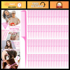 100 Pcs Pink Rat Tail Combs - Fine Tooth Hair Combs for Teasing, Parting Braid