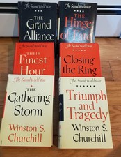 Winston Churchill - Second World War - 6 Vol. Hard Cover  w/ Dust Jackets (BCE)
