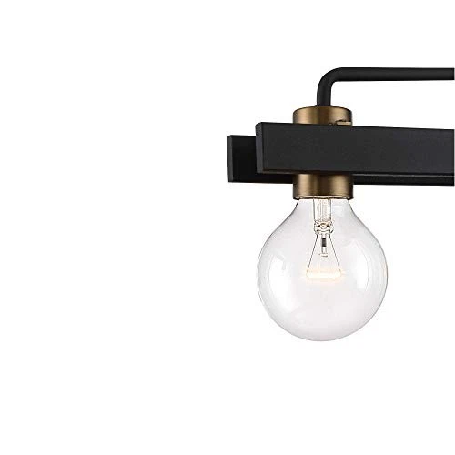  Ravella 4-Light Bathroom Vanity Light Fixture, Black, 94204-BK  - Picture 6 of 7