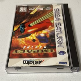 Impact Racing Sega Saturn COMPLETE w/  Registration Card & Insert Tested Authent