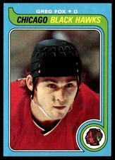 1979-80 Topps Hockey Card Greg Fox RC Chicago Blackhawks #116 NM