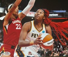 ALIYAH BOSTON PSA/DNA SIGNED AUTOGRAPHED 8X10 PHOTO INDIANA FEVER