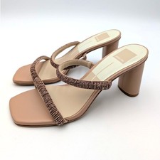 Dolce Vita Nolah Block Heel Sandals Women's Caf� Multi Size US9.5 EU40.5