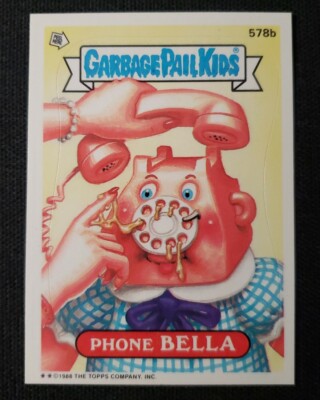 PHONE BELLA 579b Garbage Pail Kids 1988 Series 14 Topps GPK