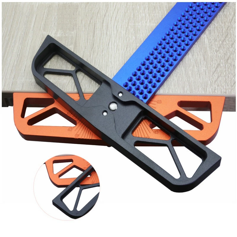 T-Ruler Square Adjustable Angle Scriber Woodworking Aluminum Alloy Marking Gauge - Image 3 of 4
