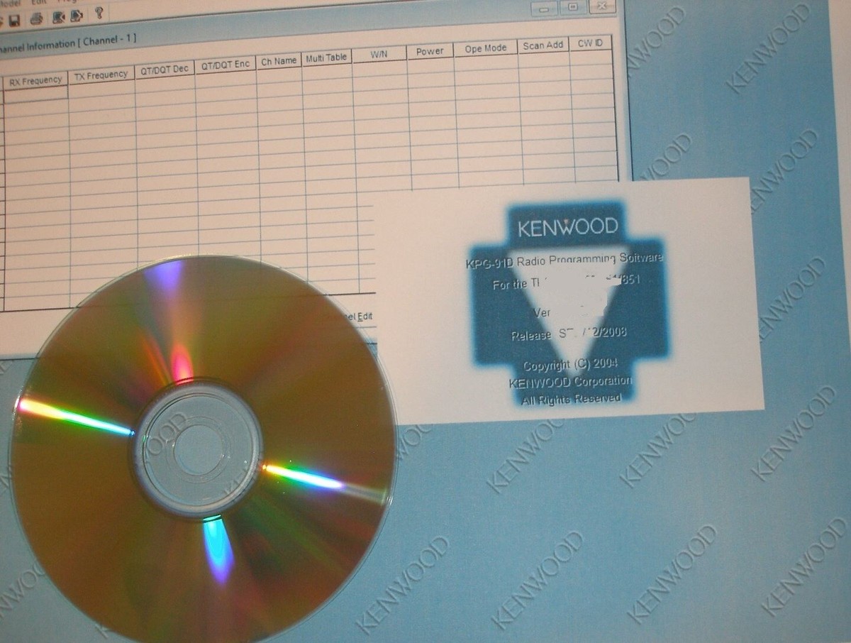 Kenwood TK-2170 TK-3170 KPG-101D Programming Software CD | eBay