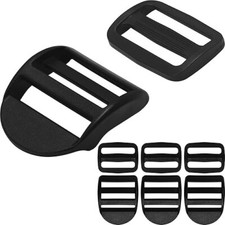 Slider Buckle for 1-1/4" Webbing Strap: 4 Set Ladder Lock Buckles and Tri-gli...