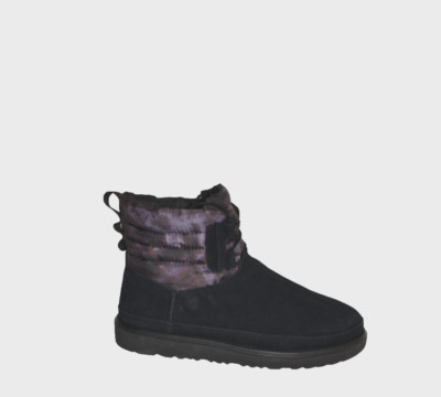 New! UGG Men's Classic Mini Lace Up Boot Suede Black Size 11  DD328A