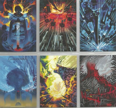 Game of Thrones Staffel 8 - ''Schöner Tod'' 6 Karten Verfolgungsjagd Set #BD68-BD73