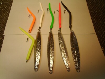 GOLD Smooth Diamond Jigs W/ TUBE HOOK 5-pack
