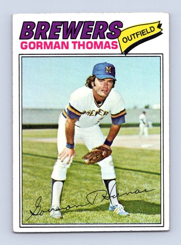 1977 Topps #439 Gorman Thomas Milwaukee Brewers Ex+ - Imagen 3 de 4