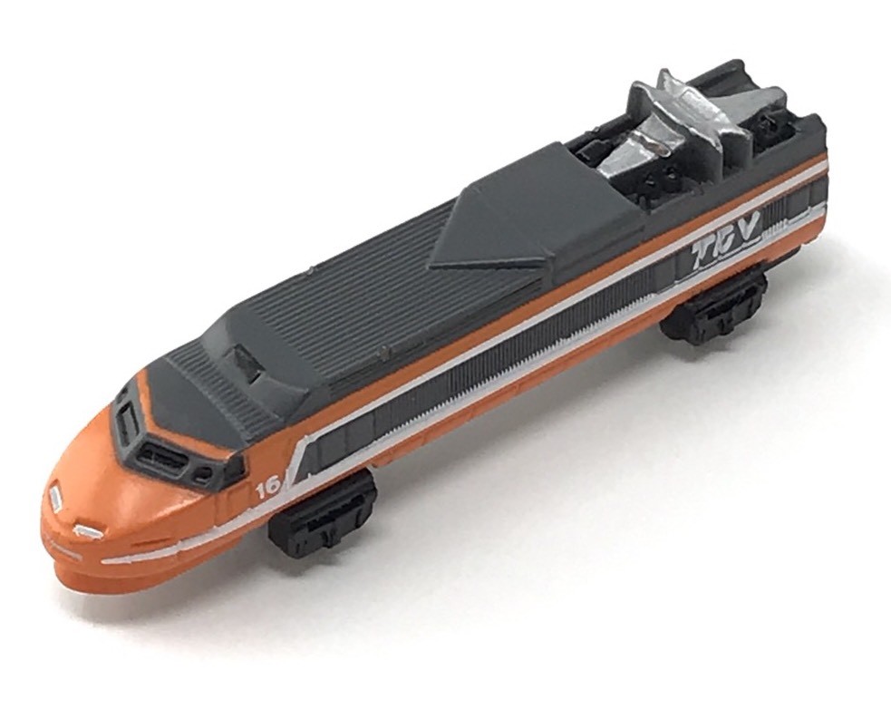 Set Trains TGV Micro Machines Galoob N°6470 – Échelle 1:43, Orange, 1992