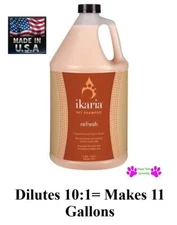 IKARIA PET GROOMING REFRESH SHAMPOO GALLON CONCENTRATE*Conditioning Softens