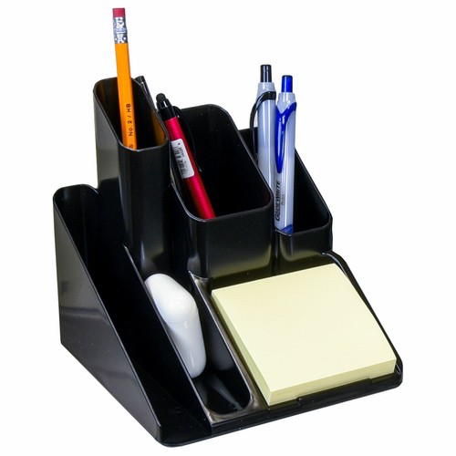 Business Source 11877 5-Compartment Desk Organizer, 6 x 6 x 6" - Picture 2 of 2