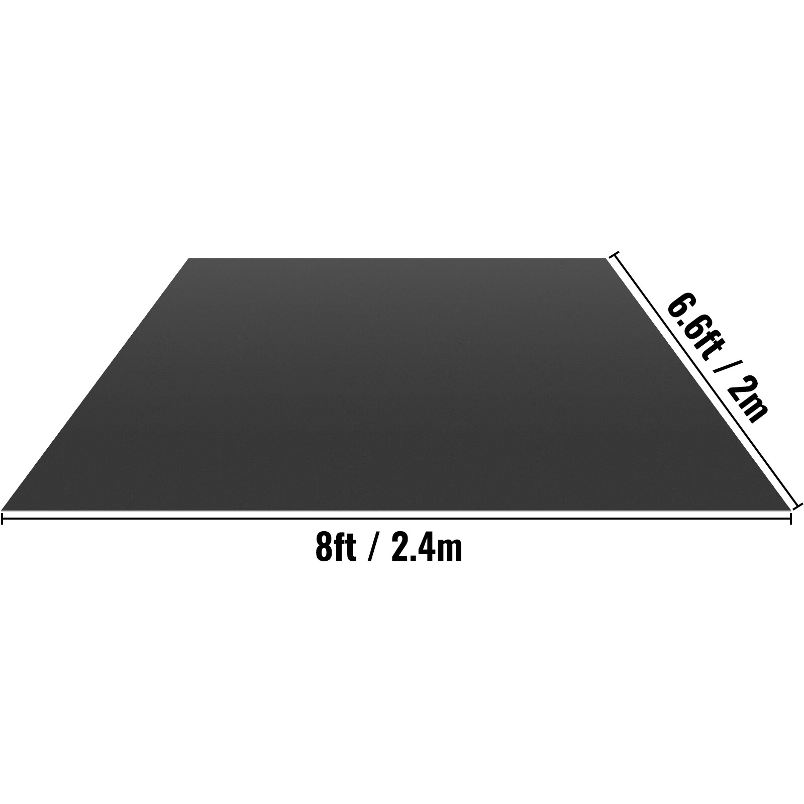 VEVOR Portable Dance Floor Dance Flooring 6.6 x 8 ft Nonslide PVC for