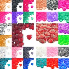 12mm Large Scatter Crystals DIAMANTE GEMS / HEART Wedding Table Confetti Party