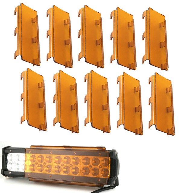 10x 8" inch Amber Cover For 16 22 32 40 50 52" in Straight Curved LED