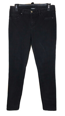 D Jeans Black Denim Skinny Jeans 8 Stretch 10  Rise 28  Inseam Good Condition