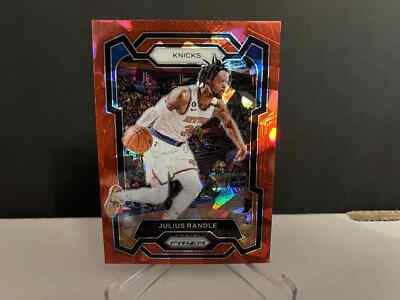 2023-24 NBA Prizm Julius Randle #18 Red Ice Prizm Card