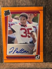2021 Panini Donruss Rated Orange Jaret Patterson #298 Rookie Auto RC SP