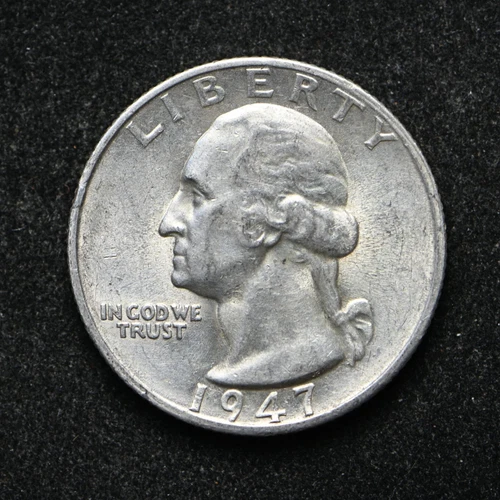 1947-S/S RPM Washington Silver Quarter AU+ (bb17616)