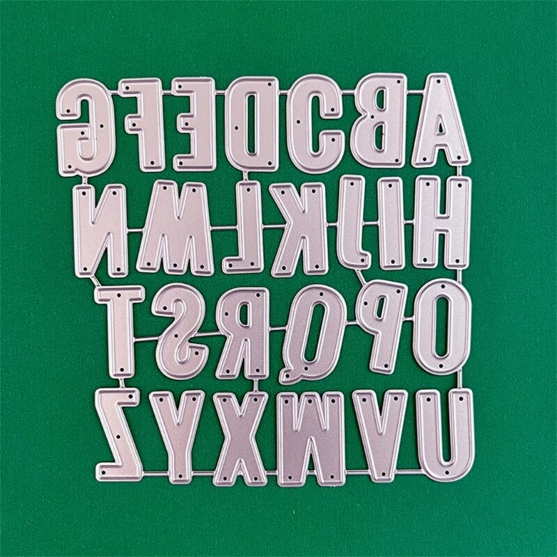 Letter Number Metal Die Cuts Embossing Template Stencil Scrapbooking for Card - Image 3 of 4