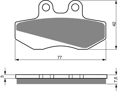 Brake Disc Pads Front R/H Goldfren for 1994 Aprilia RX 3-5 Marce P/R (50cc)