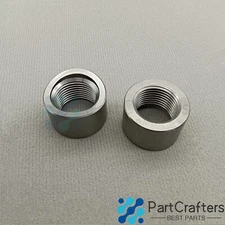 2PCS 304 Stainless Steel O2 Oxygen Sensor Bung Curved M18 x 1.5 Weld on/Weld in