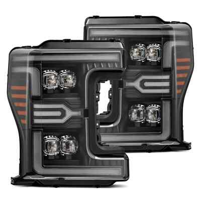 AlphaRex 880325 BK MKII Nova LED Projector Headlights For 17-19 Ford SuperDuty